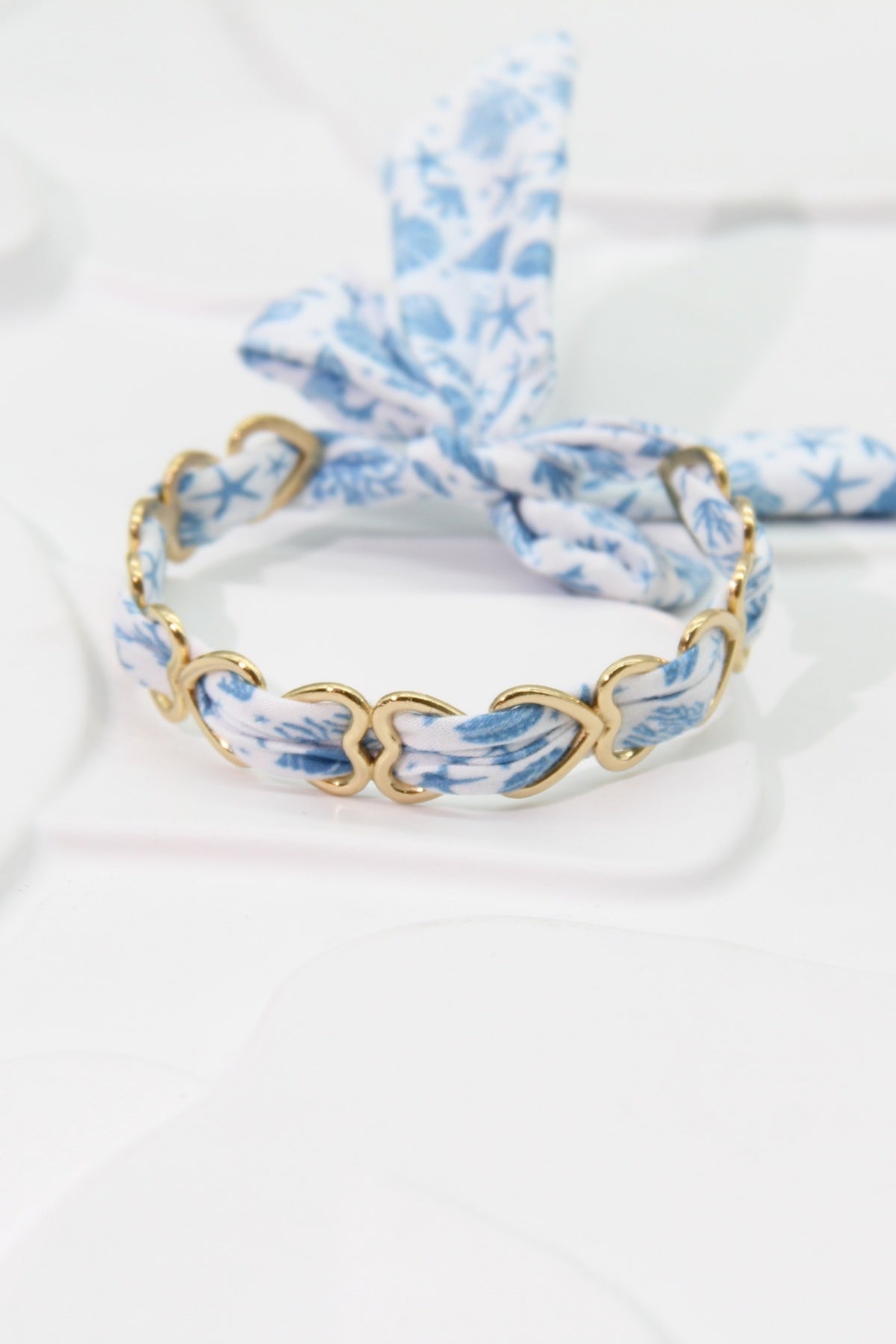 Bracelet Ruban Bleu Marin