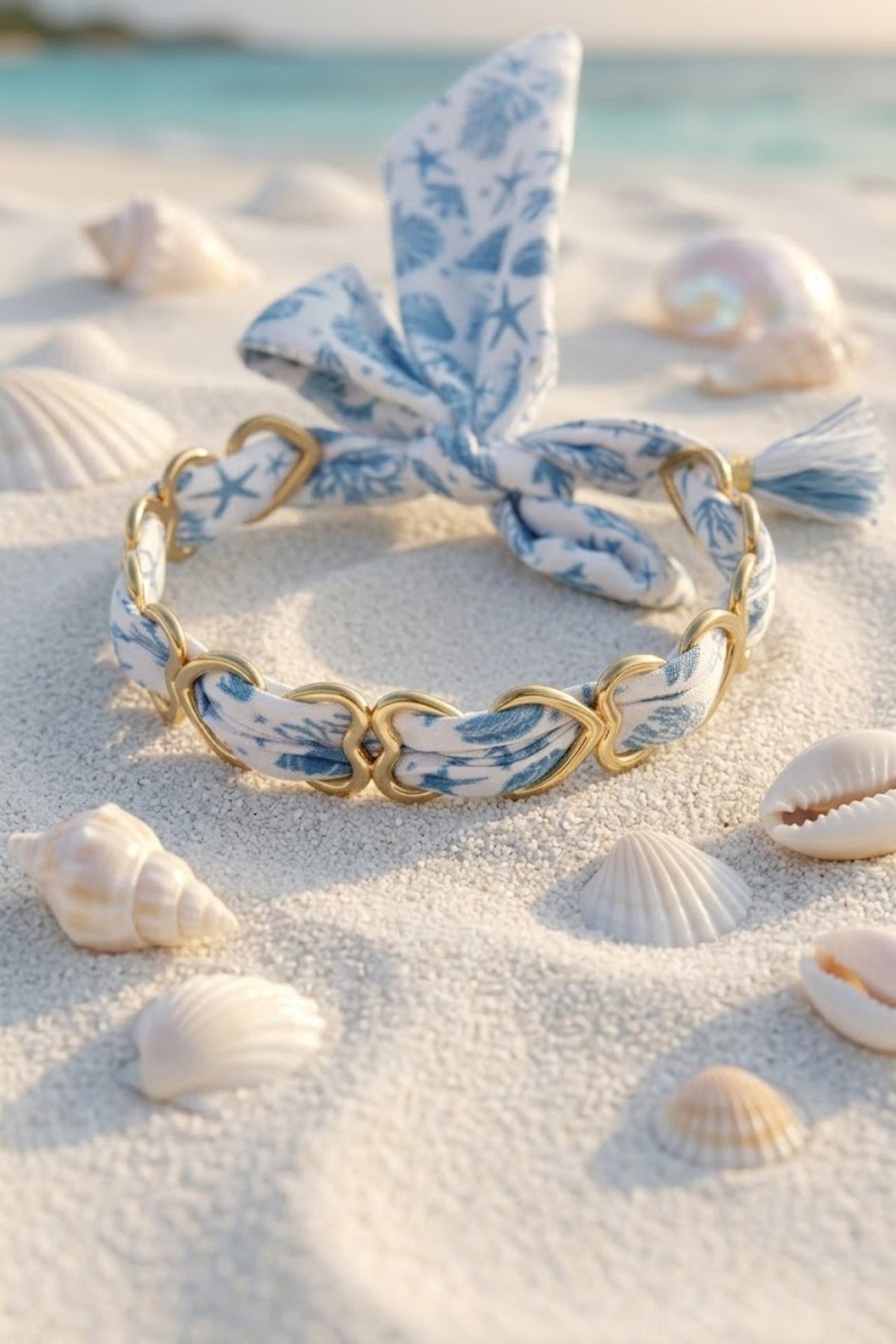 Bracelet Ruban Bleu Marin