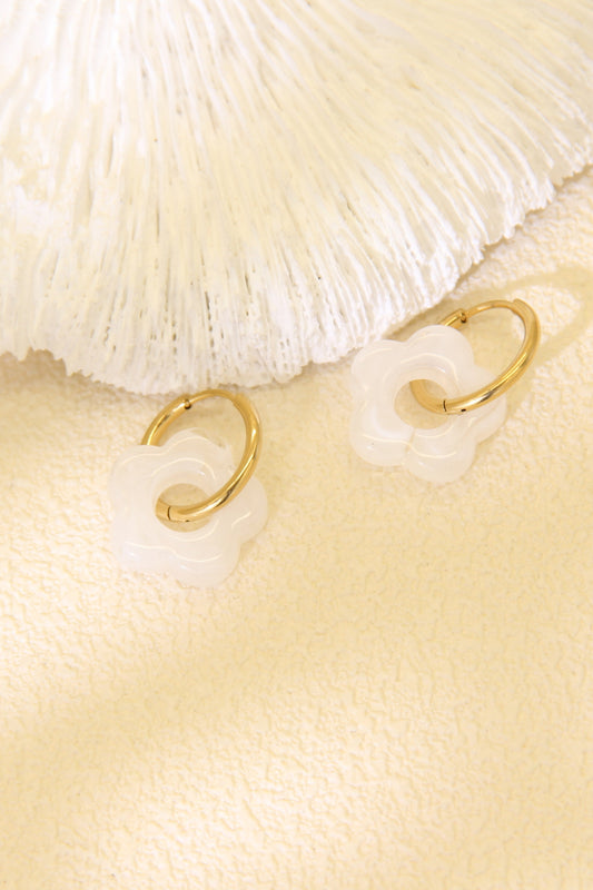 Boucles d’Oreilles Créoles Fleur