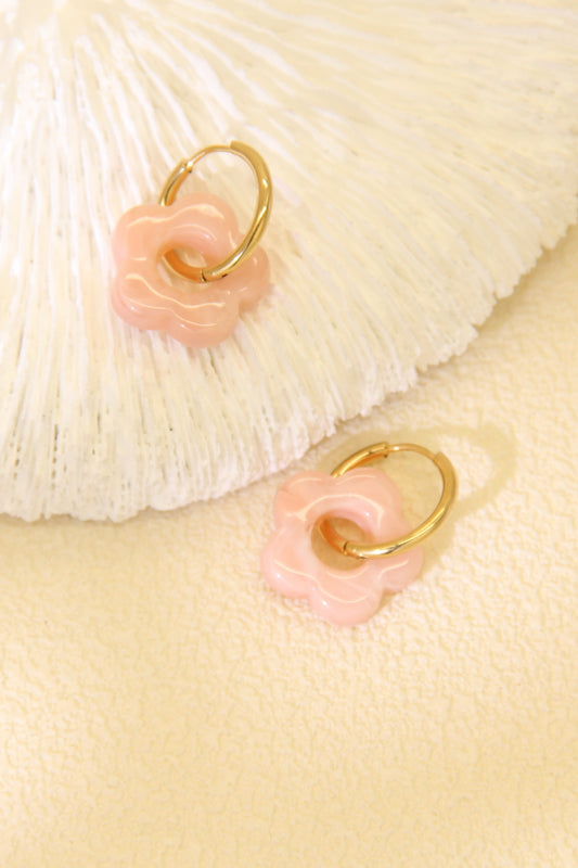Boucles d’Oreilles Créoles Fleur